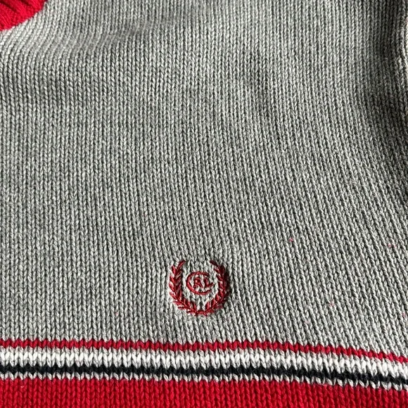 Vintage Chaps Ralph Lauren Color Block V-Neck Cotton Sweater - Picture 6 of 9